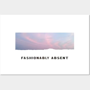 Fashionably Absent (Sky) Posters and Art